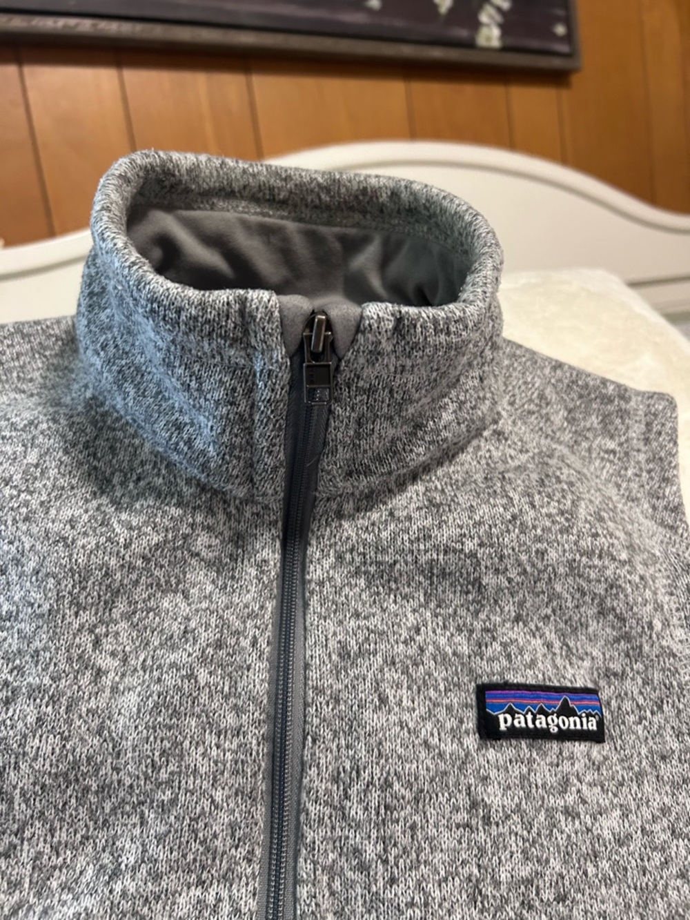Patagonia Gray Better Sweater Fleece  Vest Woman’s size Medium - Picture 6 of 7